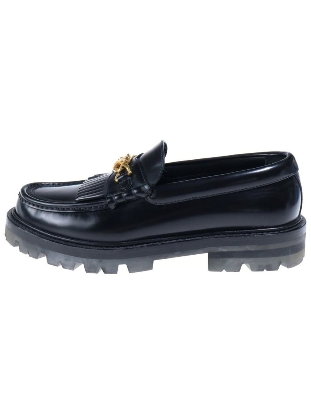 Celine Triomphe Margaret Loafers Black Gold